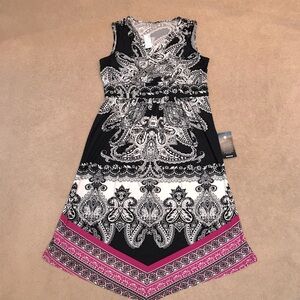Avenue Sleeveless Summer Maxi Dress NEW Womens Plus Size 2X 22 24 Black White